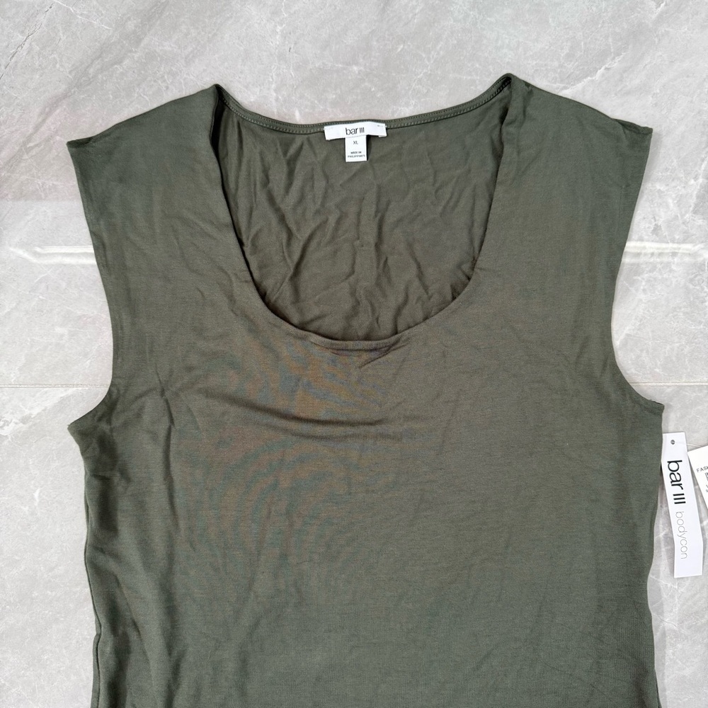 Women’s Bar III Bodycon Scoop Neck Sleeveless Jersey Bodysuit XL - Picture 3 of 16